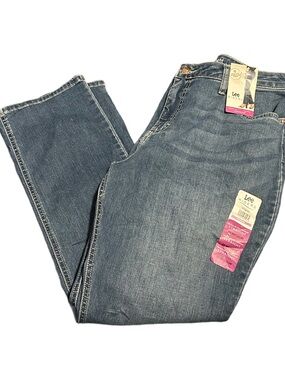 Lee Women's Straight Leg Jeans - Medium Blue Wash